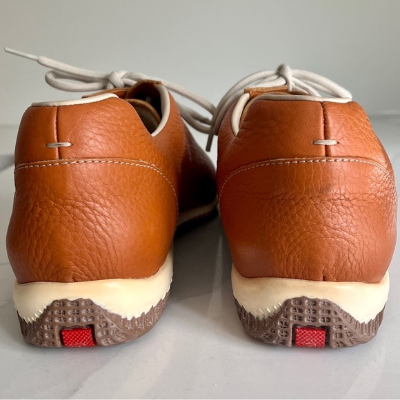 PRADA Men's Daino Calzature Donna Tan Leather Sneakers Size 9.5 (Authenticated) - Picture 8 of 16